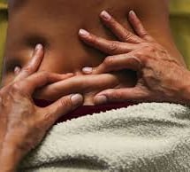 Guy getting a deep tissue massage