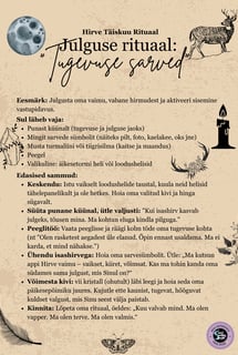 Hirve Täiskuu Rituaal Julguse Rituaal Soul Sisters Tarot