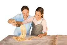 O segredo do macarrão Italiano logo