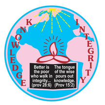 Auxilium School of  icse school logo