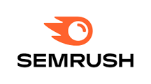 SEMrush logo for SEO analysis, keyword research, and competitor tracking