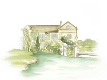 watercolor house location painting