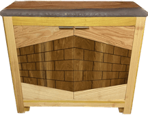 The Cornerstone buffet cabinet made by Austen at Eternally Furnished.