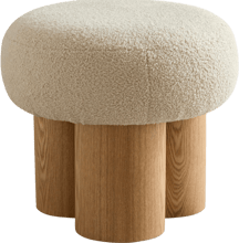 Mushroom Stool Modern Fabric Ottoman Foot Rest amazon