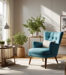 Bright living room with modern inventory