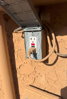Exterior GFCI Outlet in weather proof box