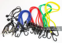 High-strength elastic cargo cords for heavy-duty bundling