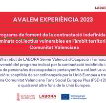 ayuda concedida Avalem Experiencia