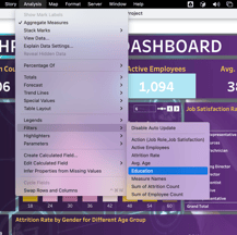 Tableau interactive dashboard project