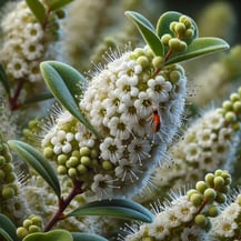 hummingbird plant with blossom