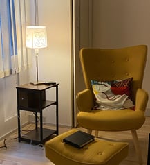 fauteuil du cabinet chaleureux à Paris