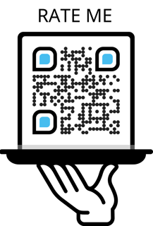 wiederverwendbarer qr-code - beispiel RATING Kampagne