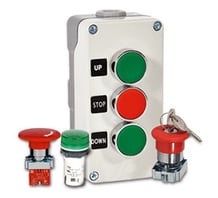 a control panel with a key lock and a keychaik
