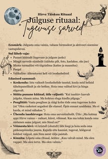 Hirve Täiskuu Rituaal Julguse Rituaal Soul Sisters Tarot