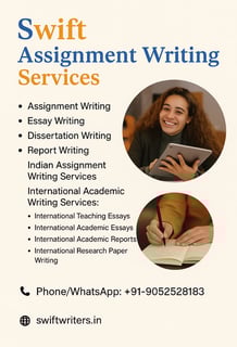 Swift Assignment Writing Services | Essay Writing | Dissertation Writing | Report Writing