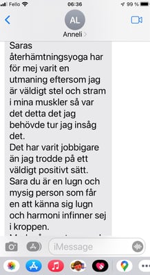 Återhämtande yoga, återhämtningsyoga med sara