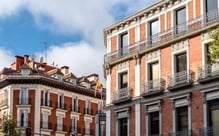 Edificios en barrio de Salamanca en Madrid