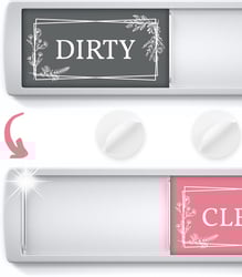 Stylish Dishwasher Magnet Clean Dirty Sign 