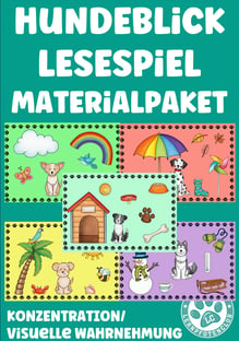 Lesespiel Hundeblick Materialpaket