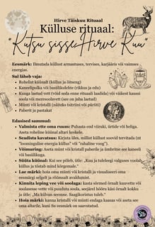 Hirve Täiskuu Tänulikkuse Rituaal Soul Sisters Tarot