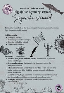 Tuurakuu Rituaal Pikaajalise eesmärgi rituaal Soul Sisters Tarot