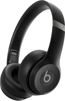 a pair of headphones with a black headphones