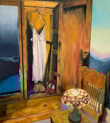 The Slip 2023 Oil on canvas 160 x 140cm
