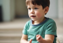 a young boy playing with puzzle pieces of puzzle pieces