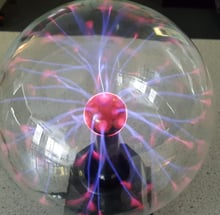 Plasma ball electric field