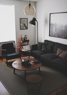 Bright living room with modern inventory