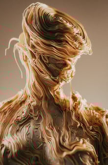 image of chocolate human digital art