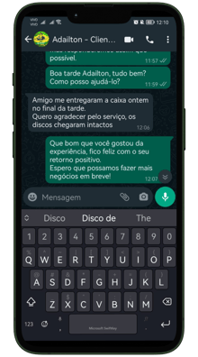 print de uma conversa de whatsapp