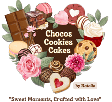 Chocos Cookies Cakes by Natalia Sweet Moments Crafted with Love logo