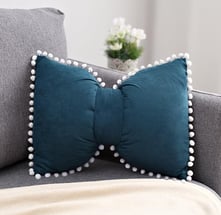 bow throw pillow cover