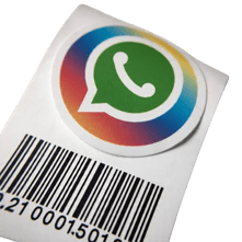 Solicita etiquetas a través de whats app