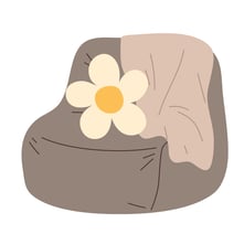Cozy couch graphic
