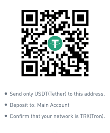 MonoCoin Signal's TRC20 address