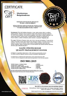 ISO 9001 Kalite Belgesi