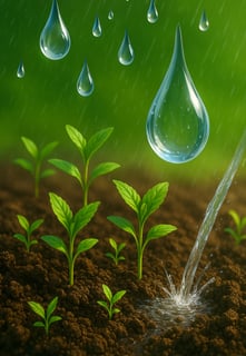 GOTES D'AIGUA SOBRE PLANTES