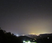 Immagine scattata da Monte Auto verso città di livorno