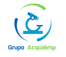 Logo do Grupo Acqualimp, representando a união entre Dedetizadora Acqualimp e Laboratório AMB.