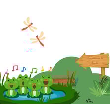 comptines les petites grenouilles