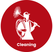 chimney sweep icon cleaning