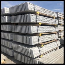 stackwall modular concrete fence system yard stock