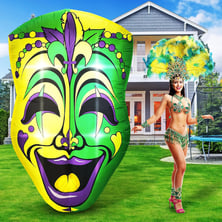 Inflatable Mardi Gras mask