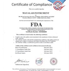 MAYALAB-FDA CERTIFICATE