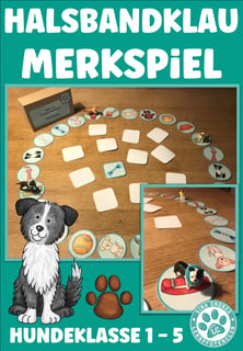 Merkspiel Halsbandklau Schulhund