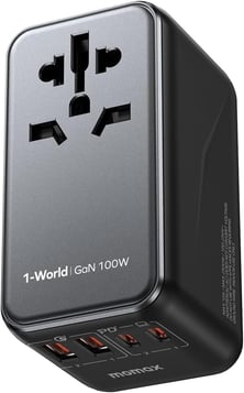 Momax Universal 100W GaN Travel Adaptor