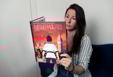 cassy reads a book