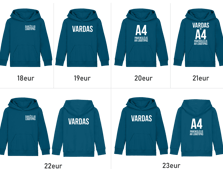 vaikisku dzemperiai su kapisonu su spauda kainos